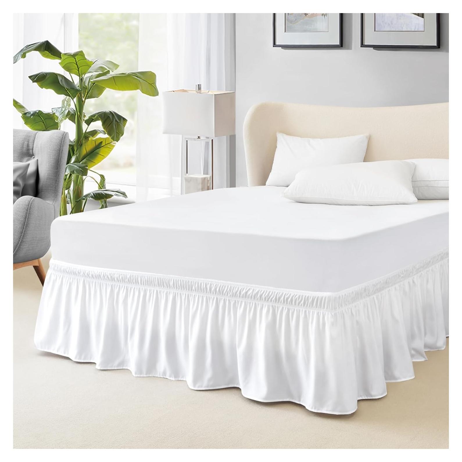 Funda de Cama Queen FreshCulture Microfibra 15 cm Blanco