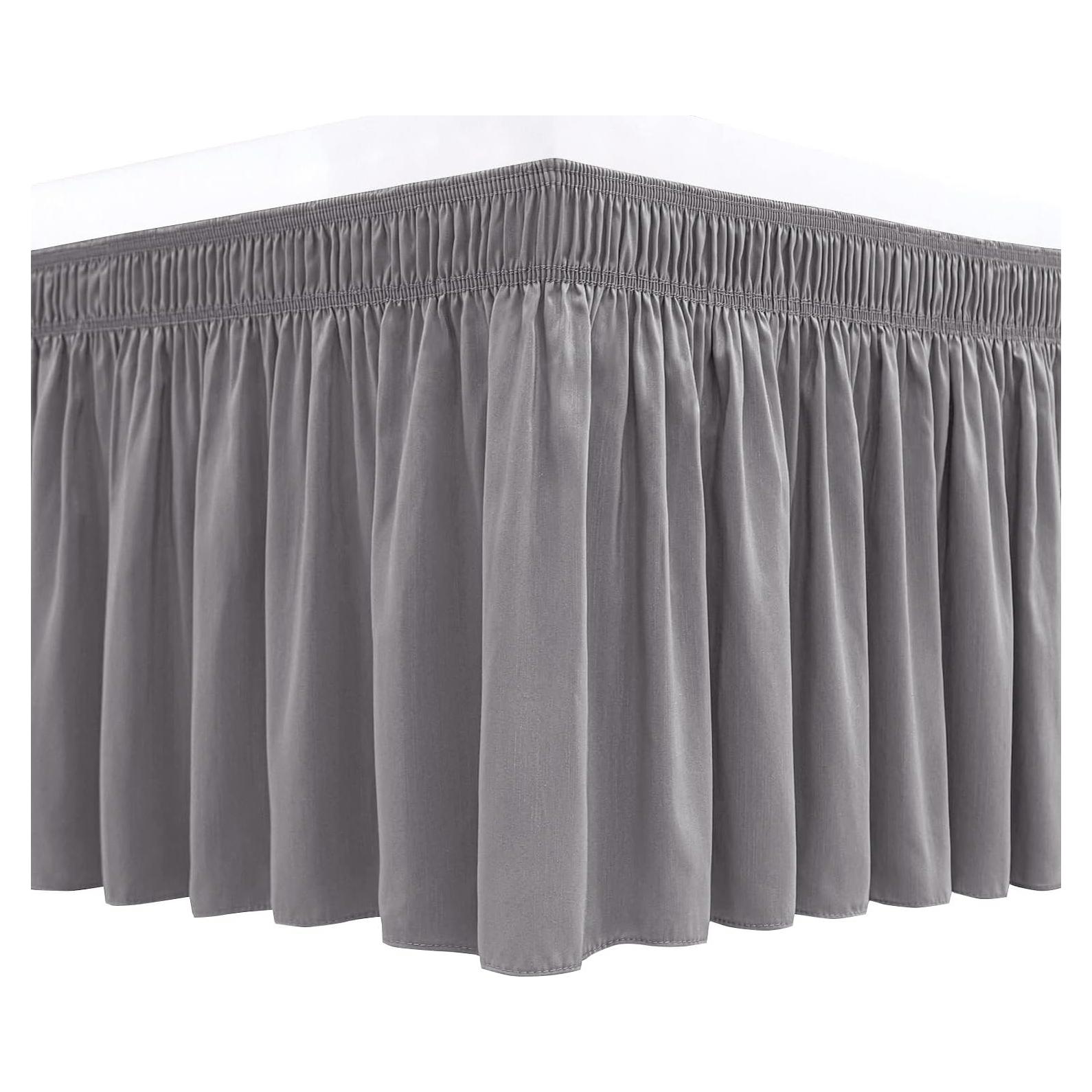 Faldón de Cama Biscaynebay Queen 38.1 cm Gris Plateado