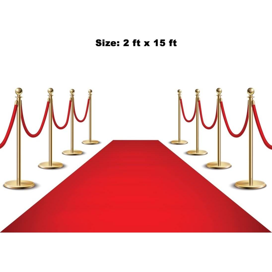 Caminos de Alfombra Roja LEMONSODA 0.61x4.57m Antideslizante