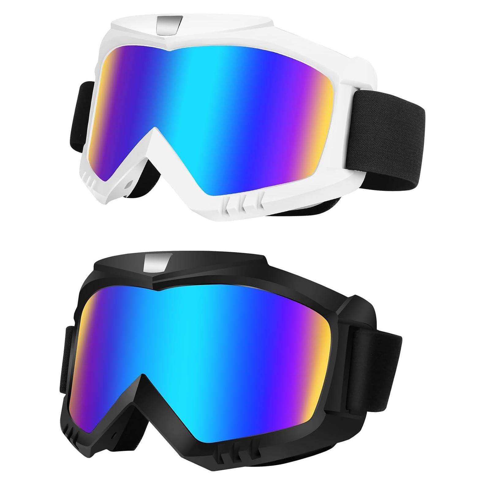 Gafas de Moto Lievermo 2 Pack - Protección UV, Ajustables