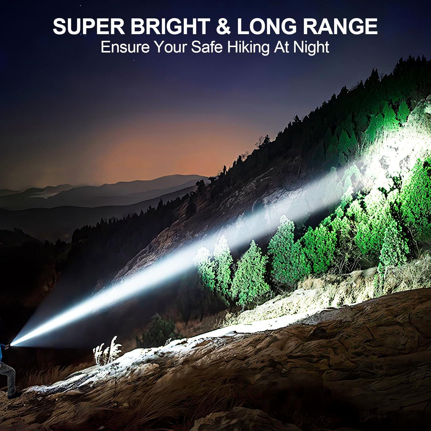 Linterna Táctica LED Banral K-2316, 6 Modos, Recargable, Compacta