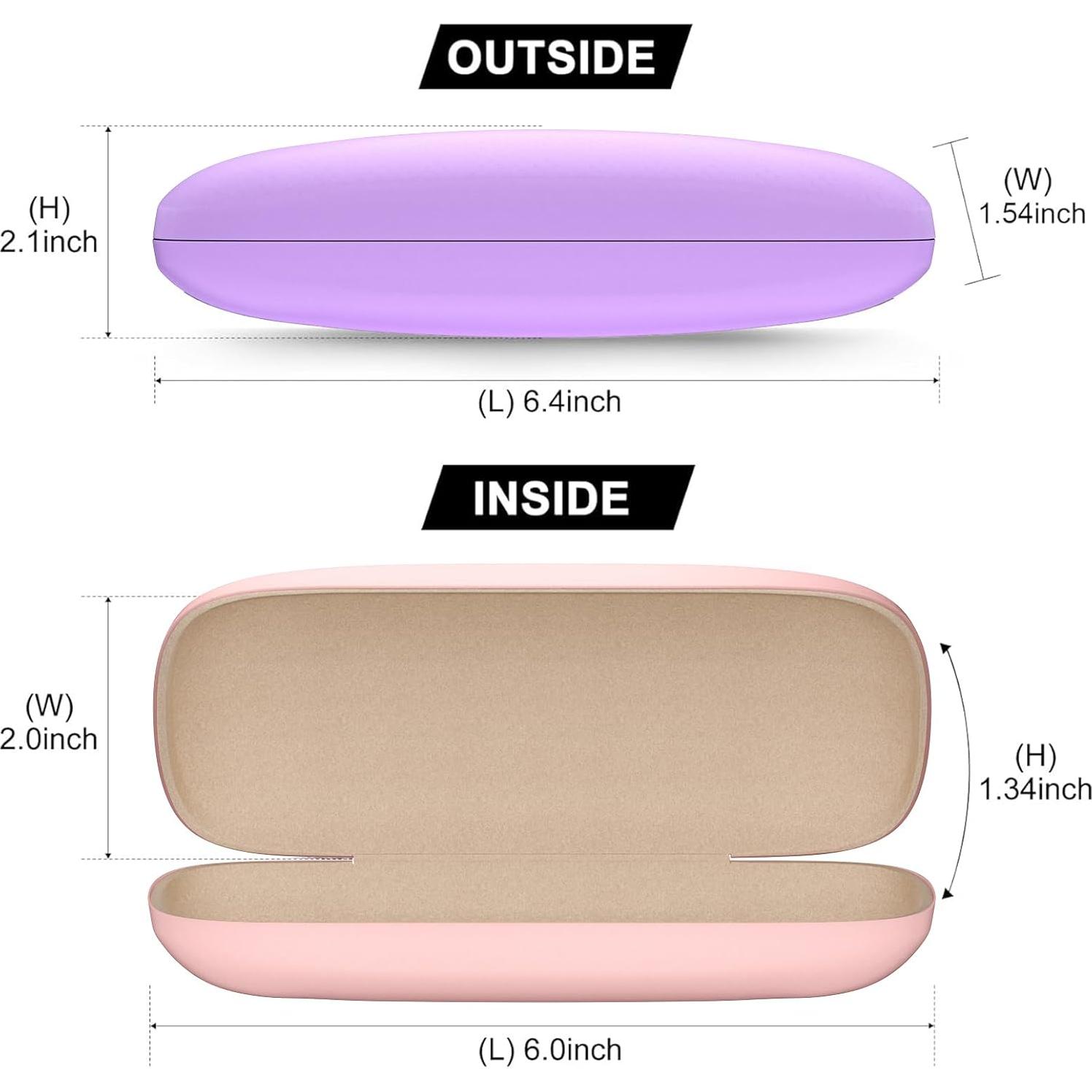 Estuche Duro para Gafas Unisex con Paño de Limpieza