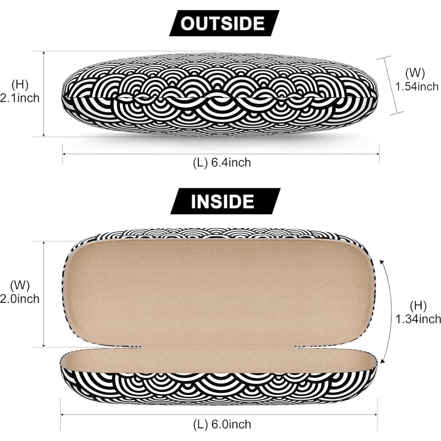 Estuche Duro para Gafas Unisex con Paño de Limpieza