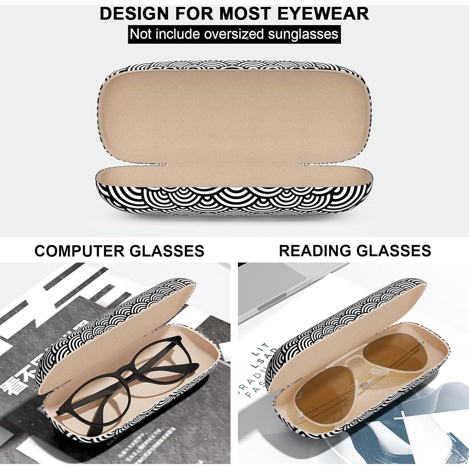 Estuche Duro para Gafas Unisex con Paño de Limpieza