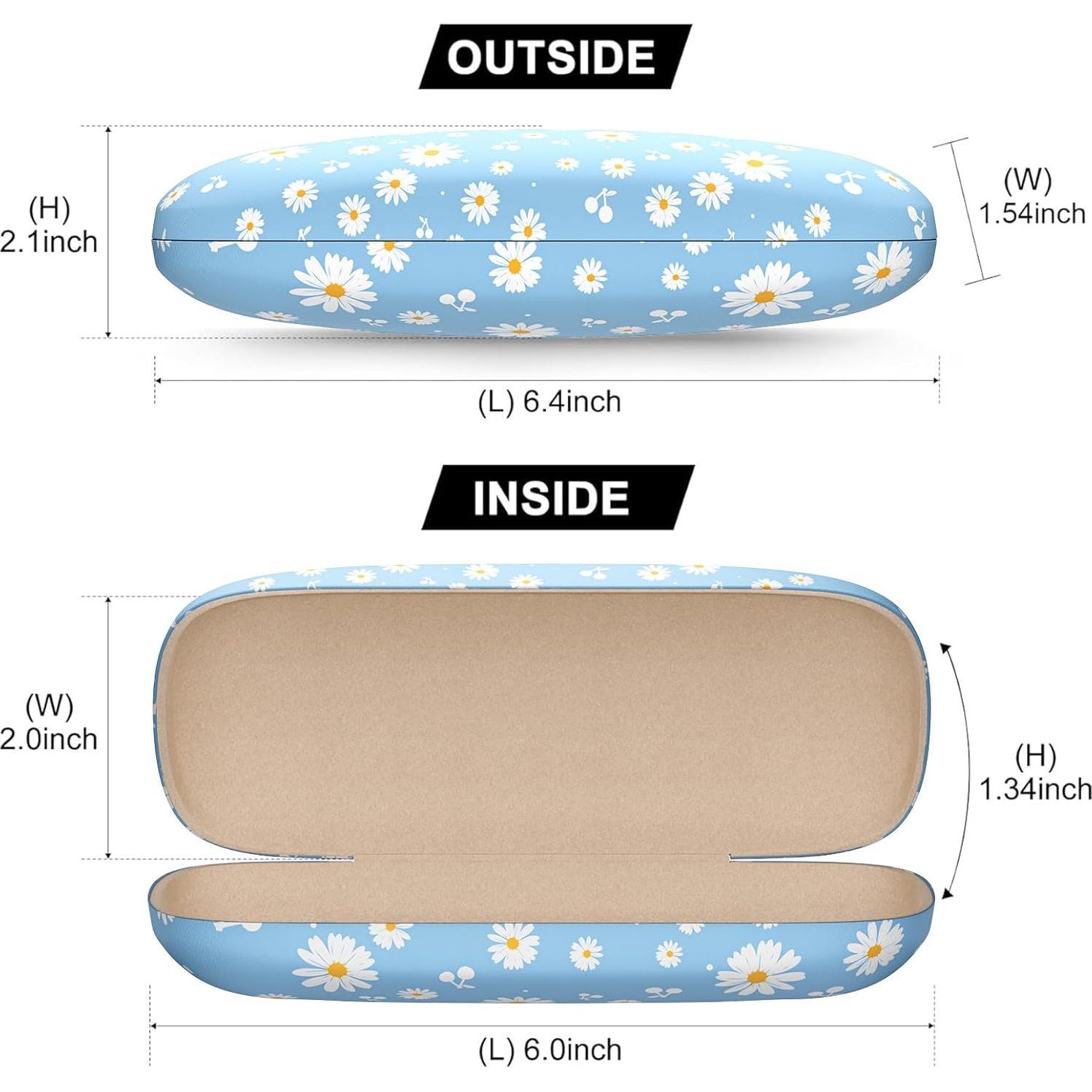 Estuche Duro para Gafas Unisex Marca Margarita Azul