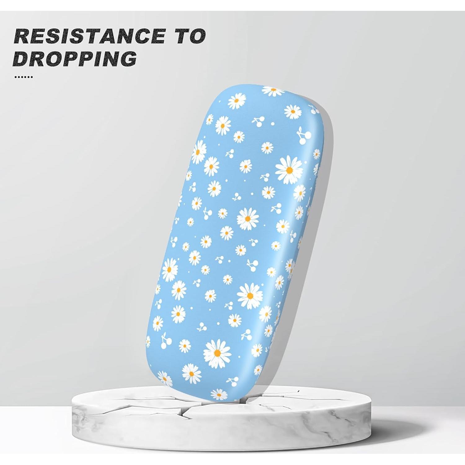 Estuche Duro para Gafas Unisex Marca Margarita Azul