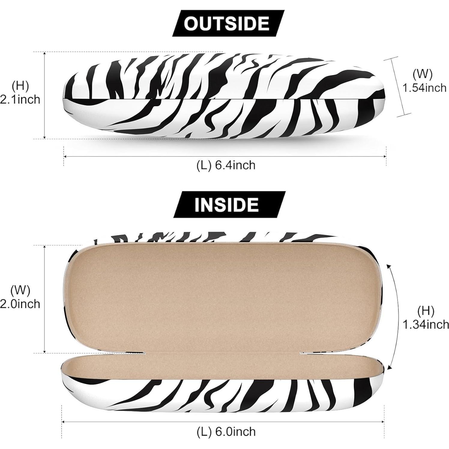 Estuche Duro para Gafas Unisex Zebra - Protección y Estilo