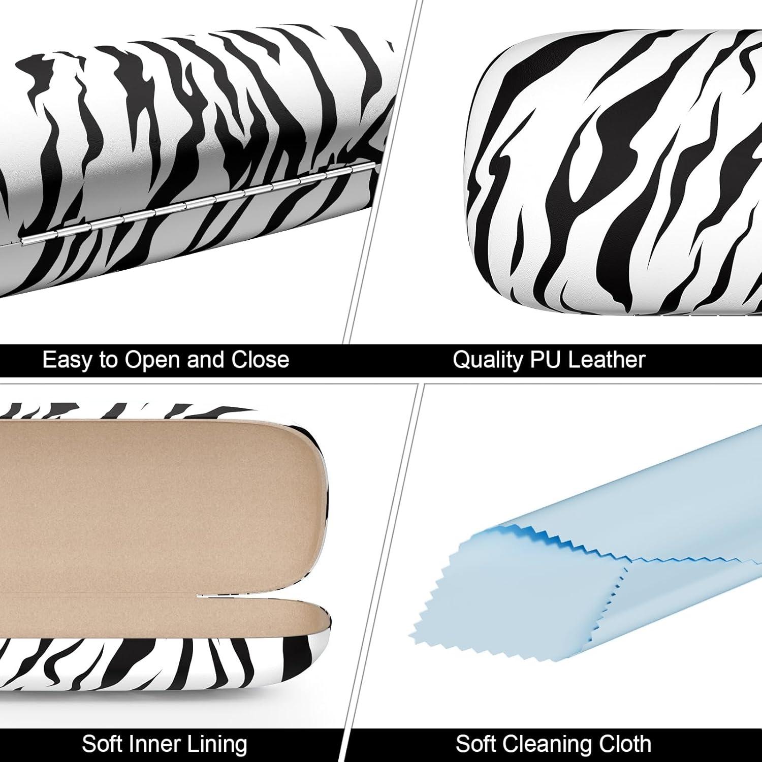 Estuche Duro para Gafas Unisex Zebra - Protección y Estilo