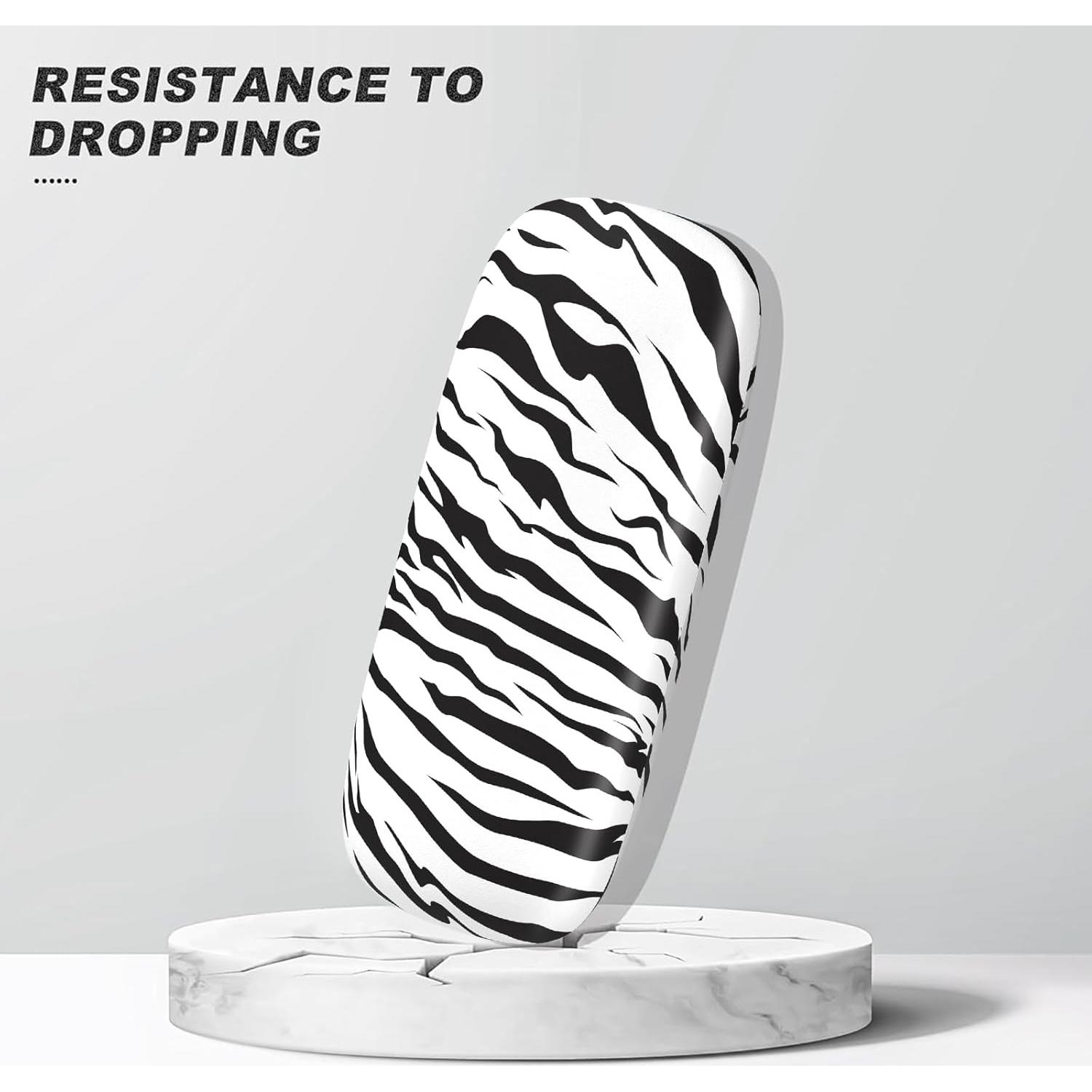 Estuche Duro para Gafas Unisex Zebra - Protección y Estilo