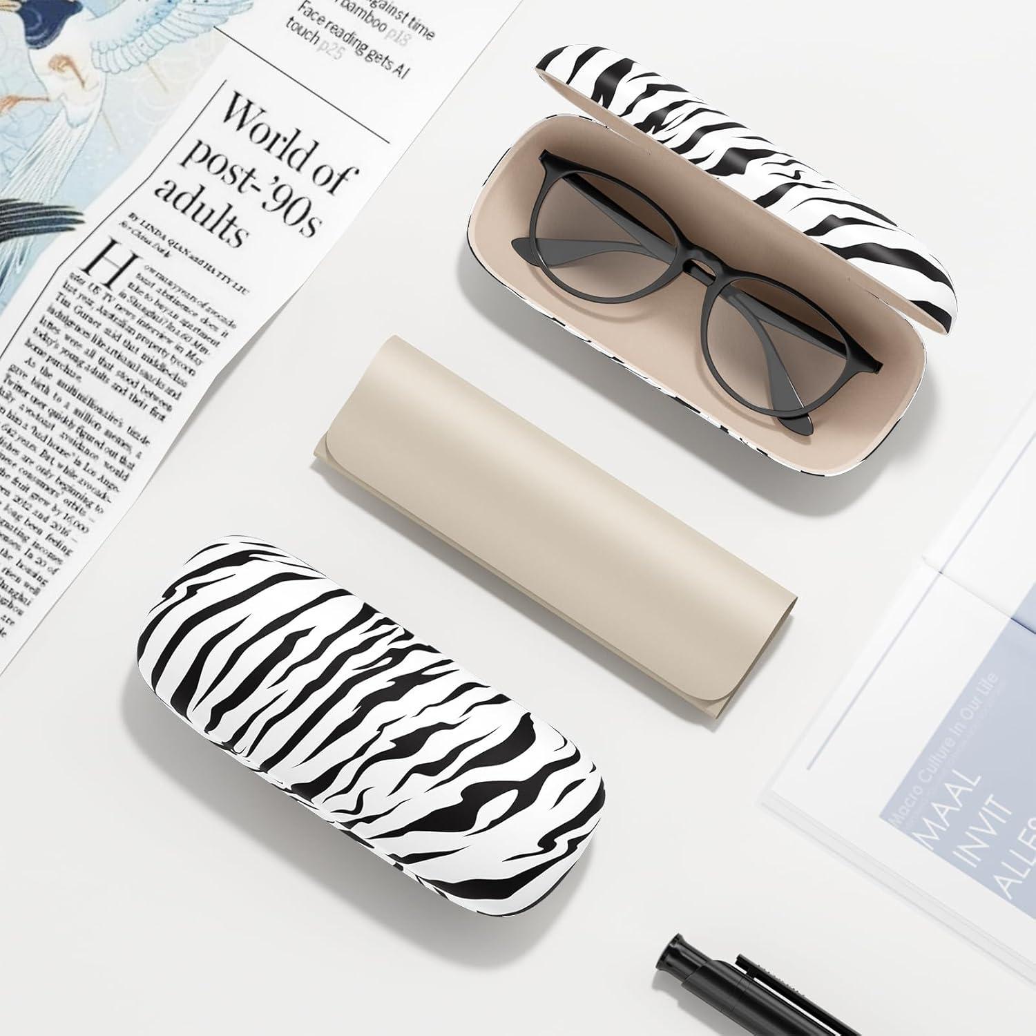 Estuche Duro para Gafas Unisex Zebra - Protección y Estilo