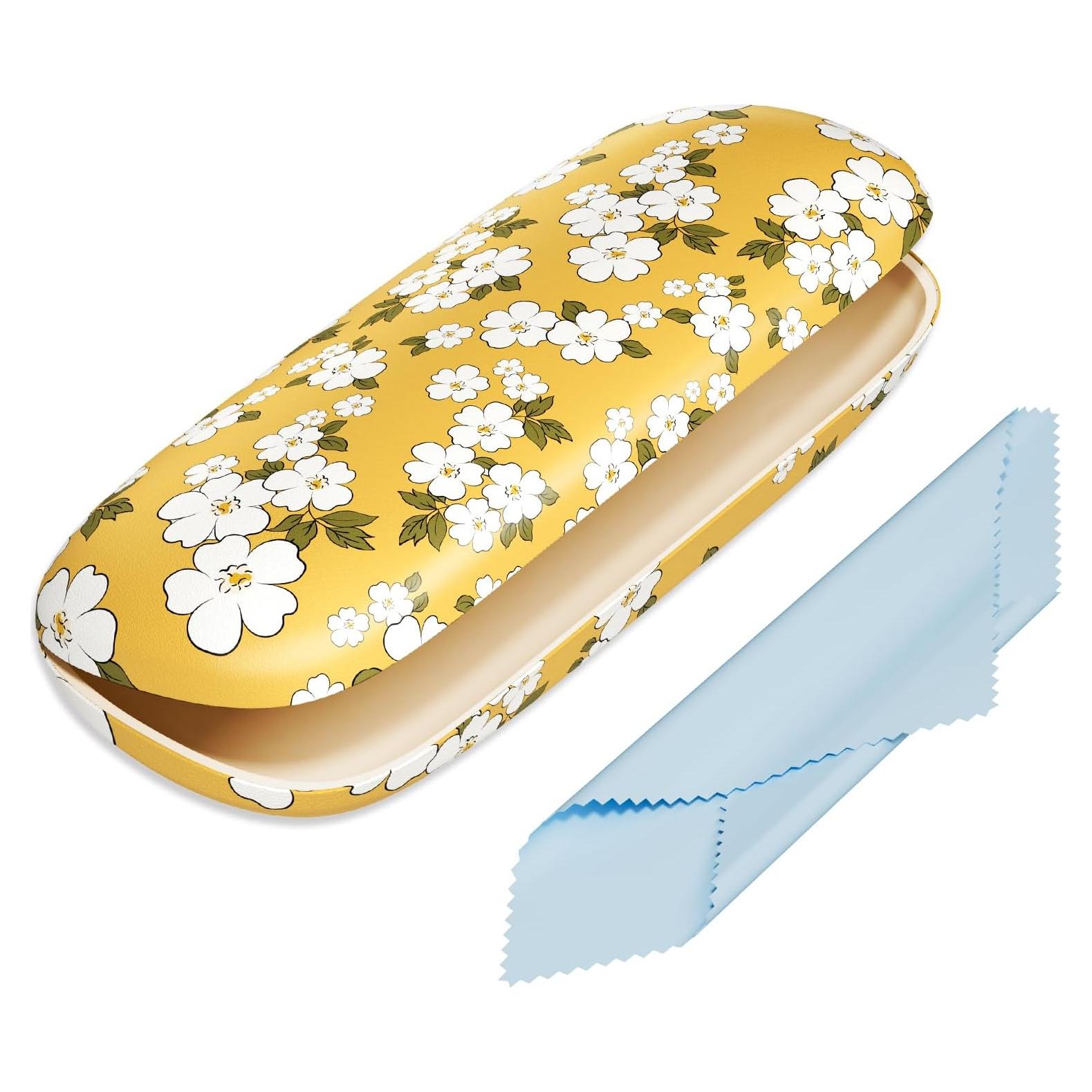 Estuche Duro para Gafas Unisex con Paño de Limpieza