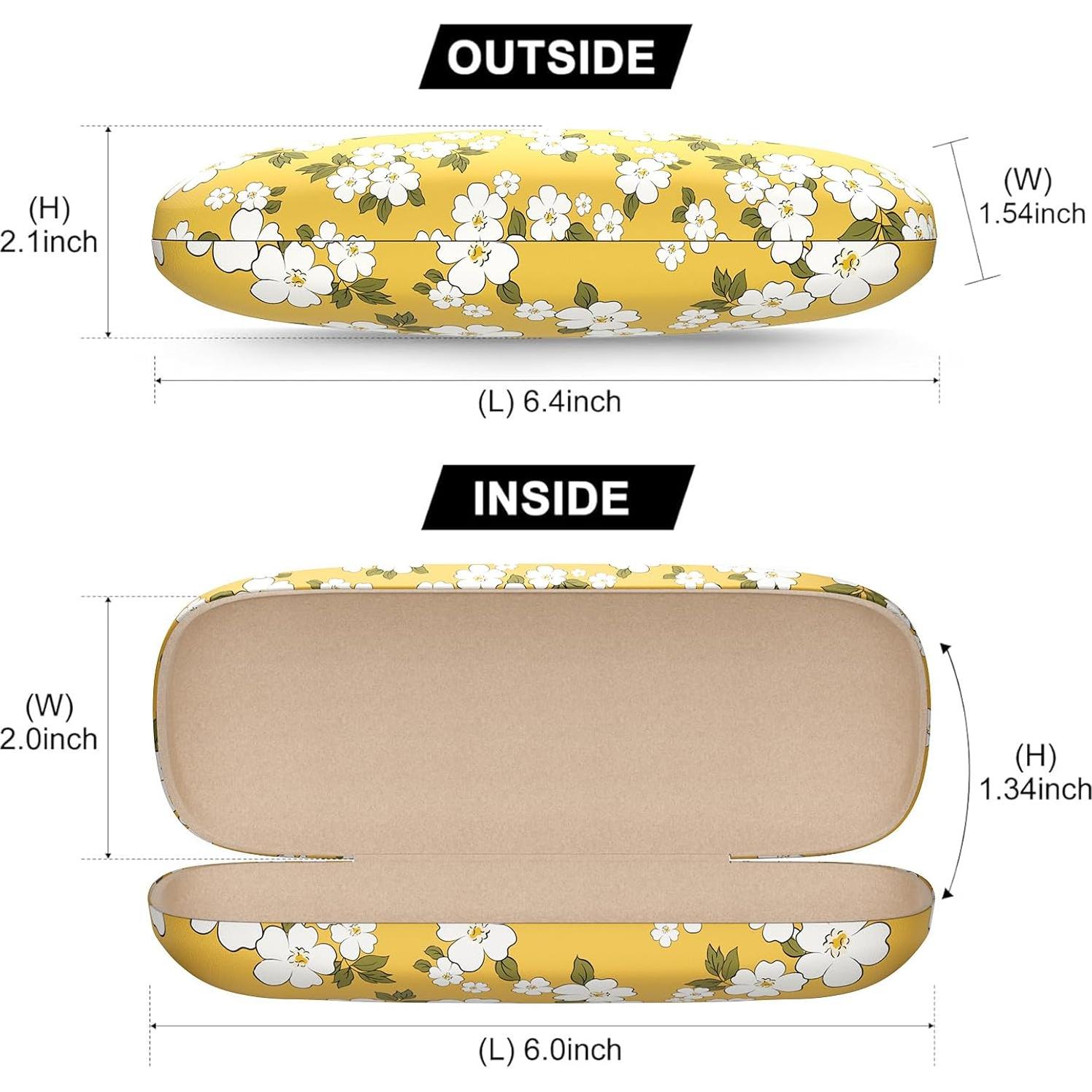 Estuche Duro para Gafas Unisex con Paño de Limpieza