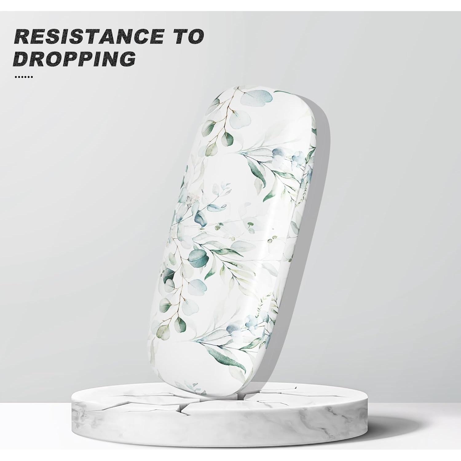 Estuche Duro para Gafas Unisex Hojas de Eucalipto