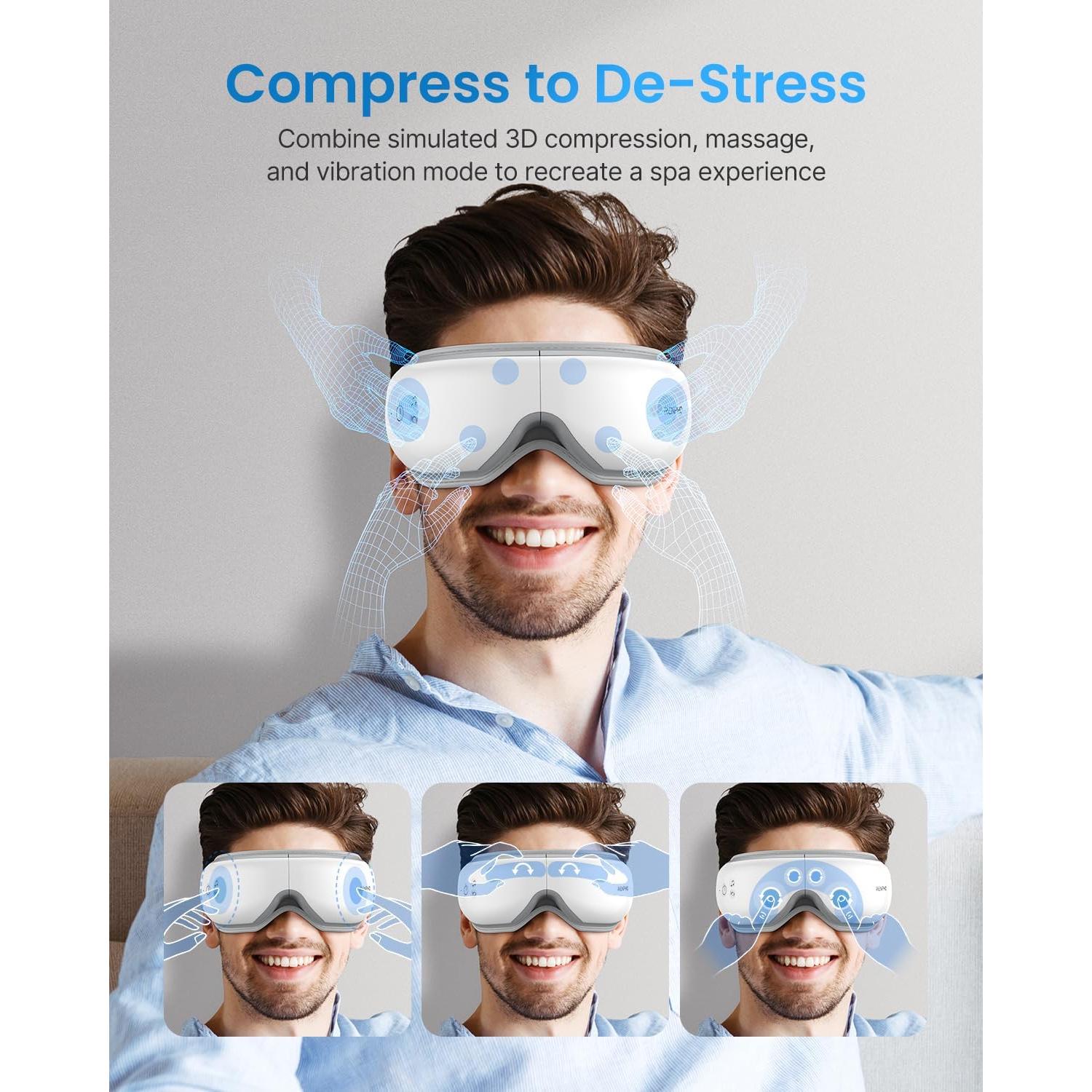 Masajeador de Ojos RENPHO RF-EM001 con Calor y Diseño Plegable