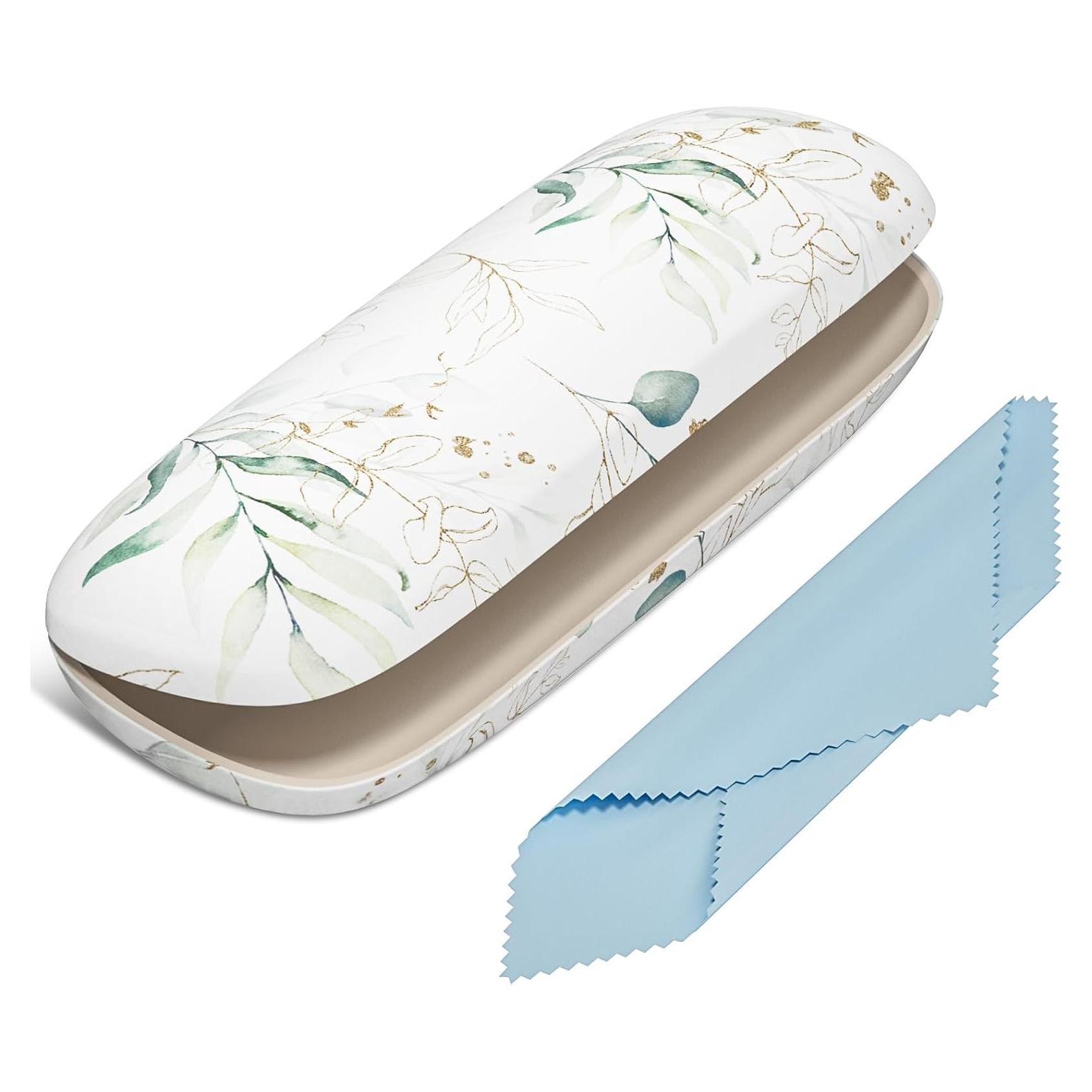 Estuche Duro para Gafas Unisex con Paño de Limpieza