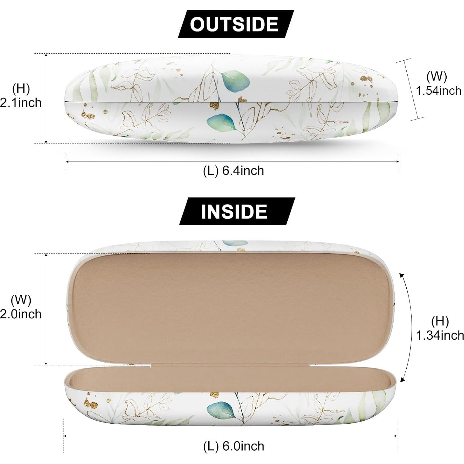 Estuche Duro para Gafas Unisex con Paño de Limpieza