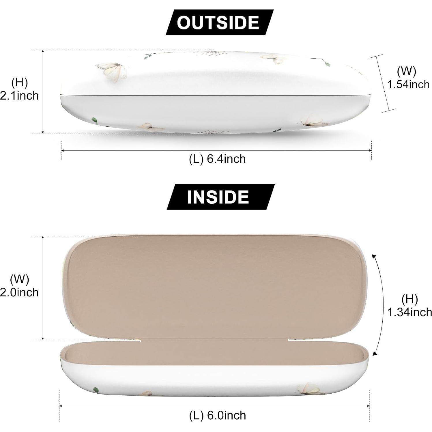 Estuche Duro para Gafas Mariposa Floreciente Unisex