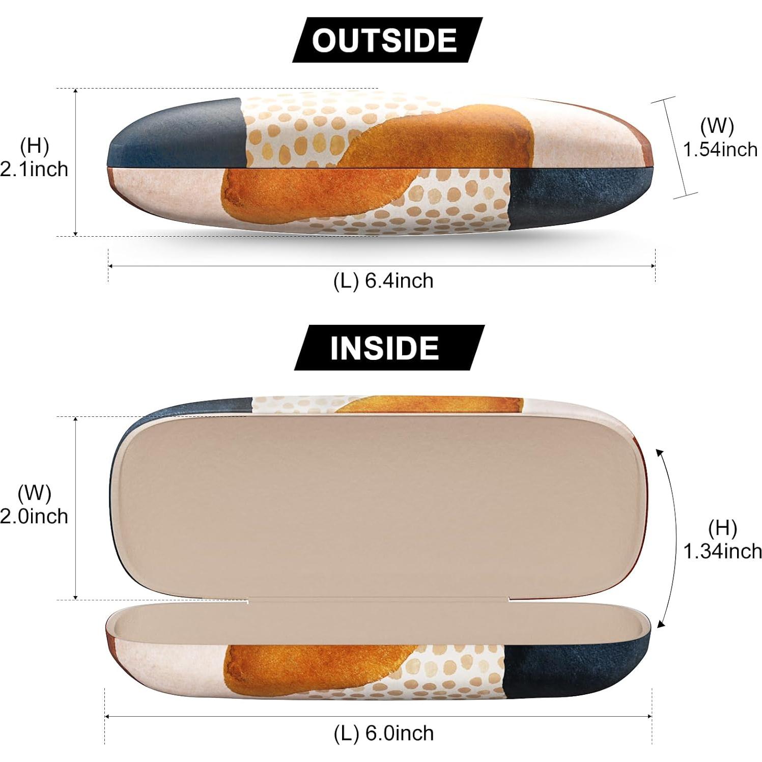 Estuche Duro para Gafas Manchas Abstractas con Paño