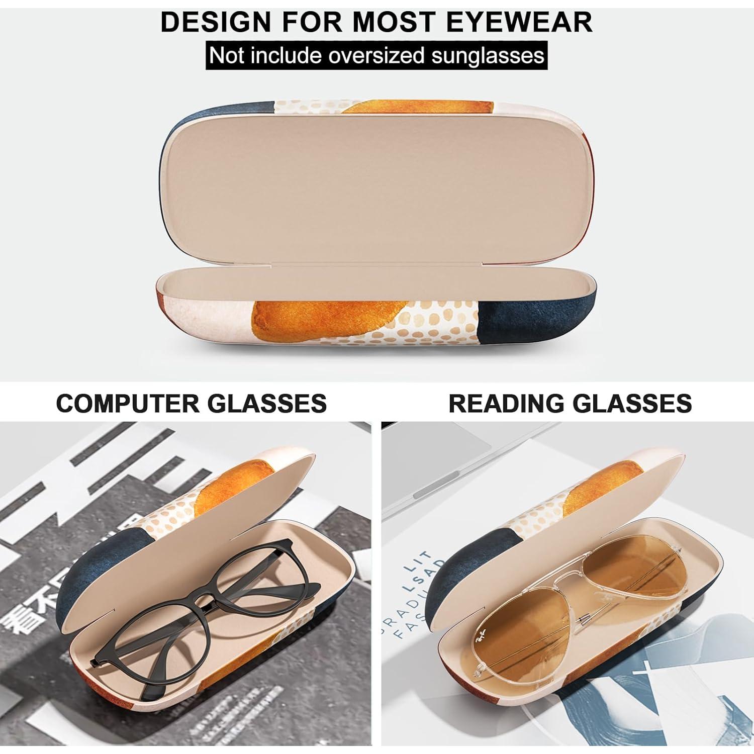 Estuche Duro para Gafas Manchas Abstractas con Paño