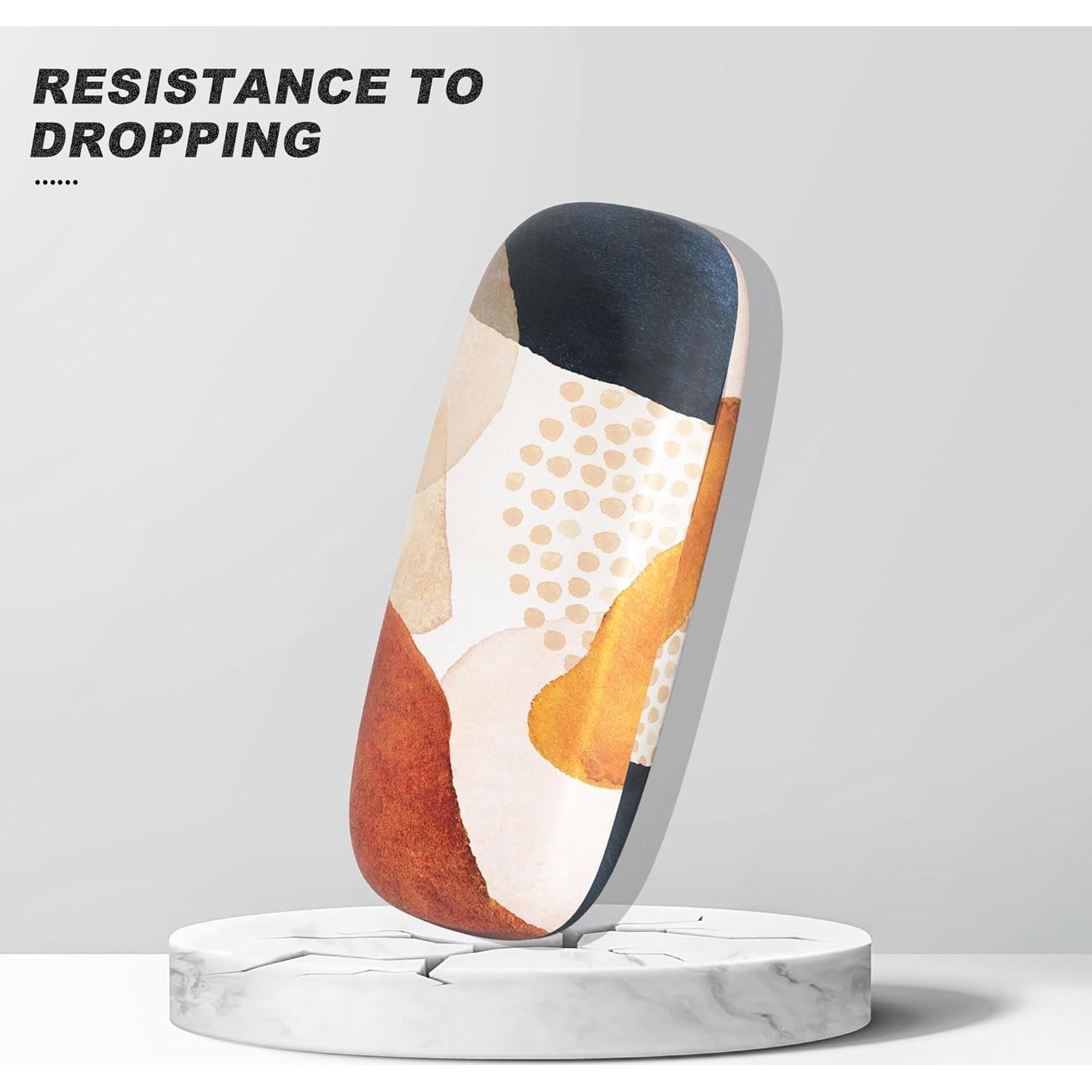 Estuche Duro para Gafas Manchas Abstractas con Paño