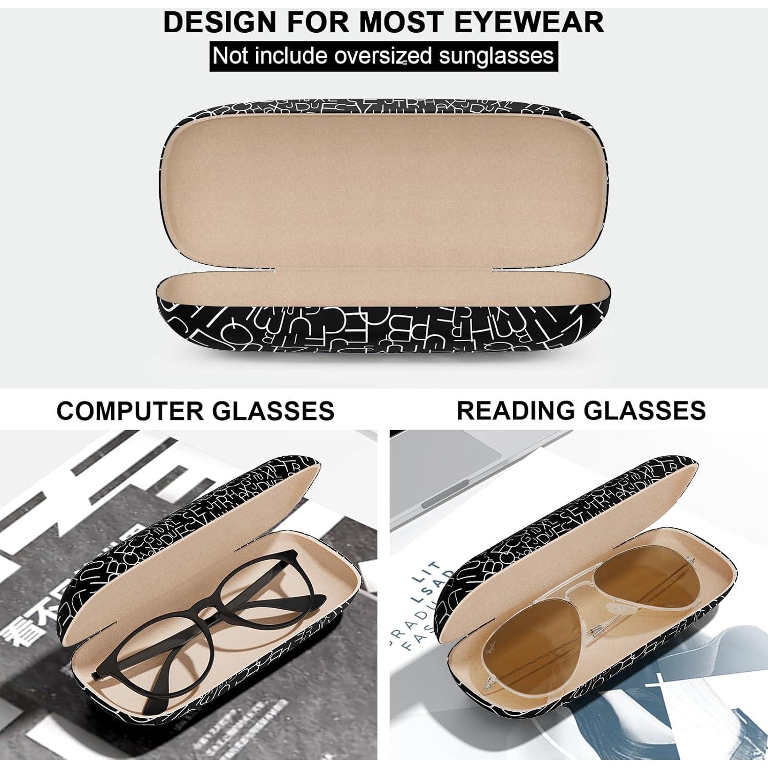 Estuche Duro para Gafas Unisex con Paño de Limpieza