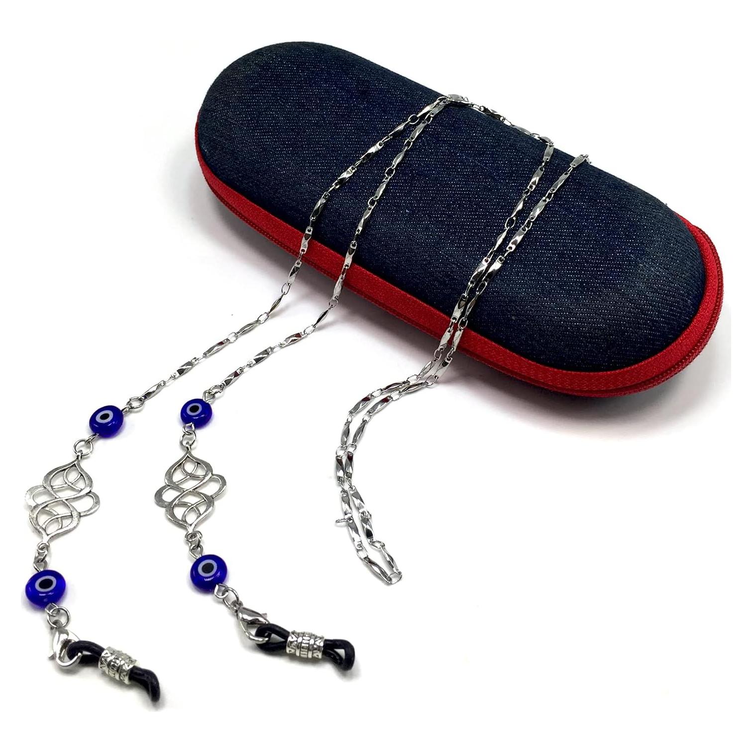 Cadena para Gafas ALBATROSART con Cuentas de Piedra Natural