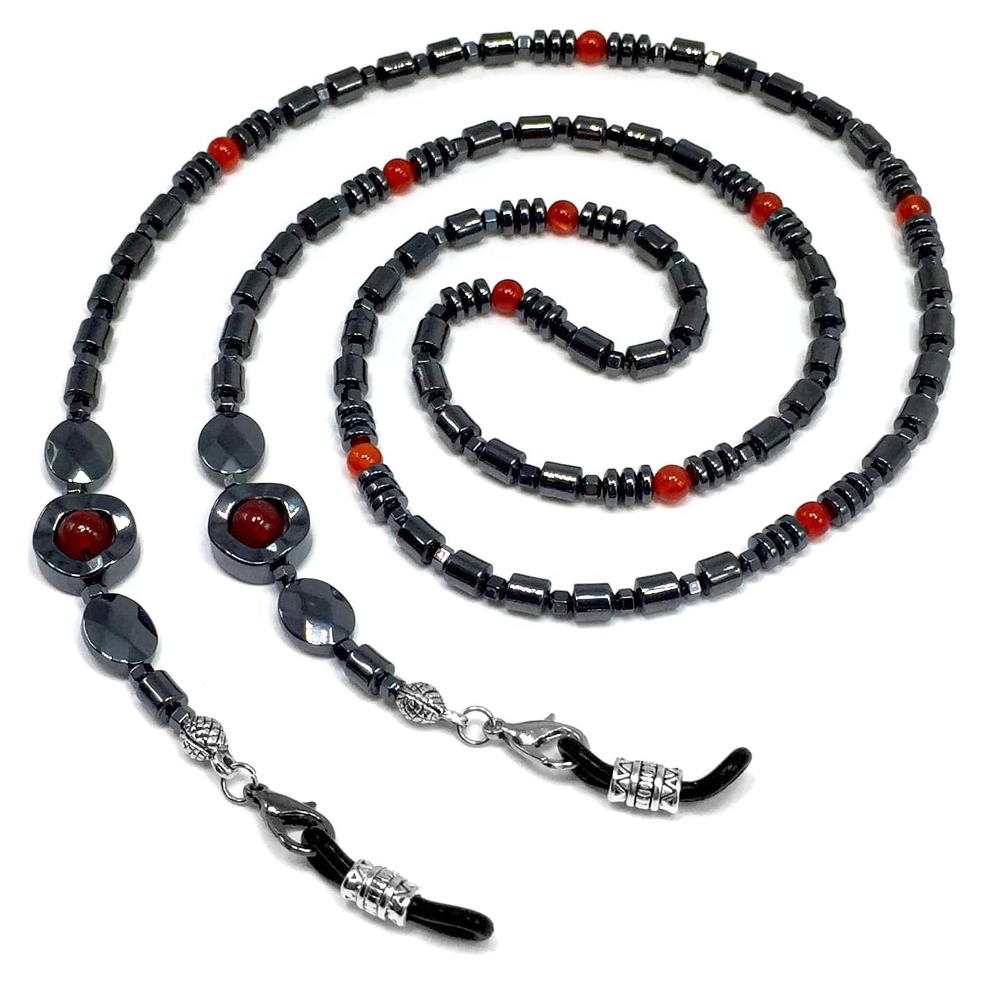 Cadena para Gafas ALBATROSART con Cuentas de Piedra Natural