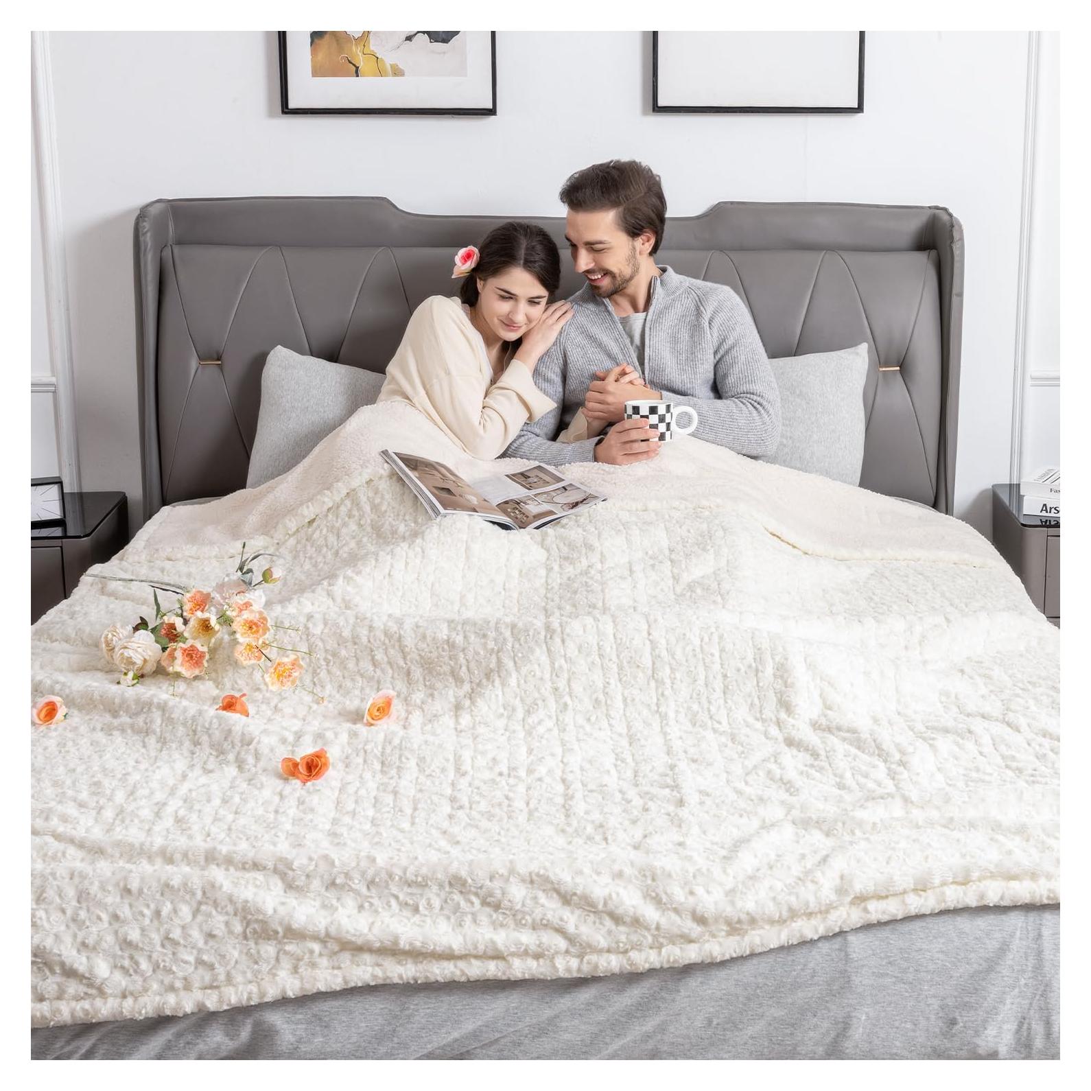 Manta Eléctrica WOOMER King 100x90cm, 4 Niveles de Calor