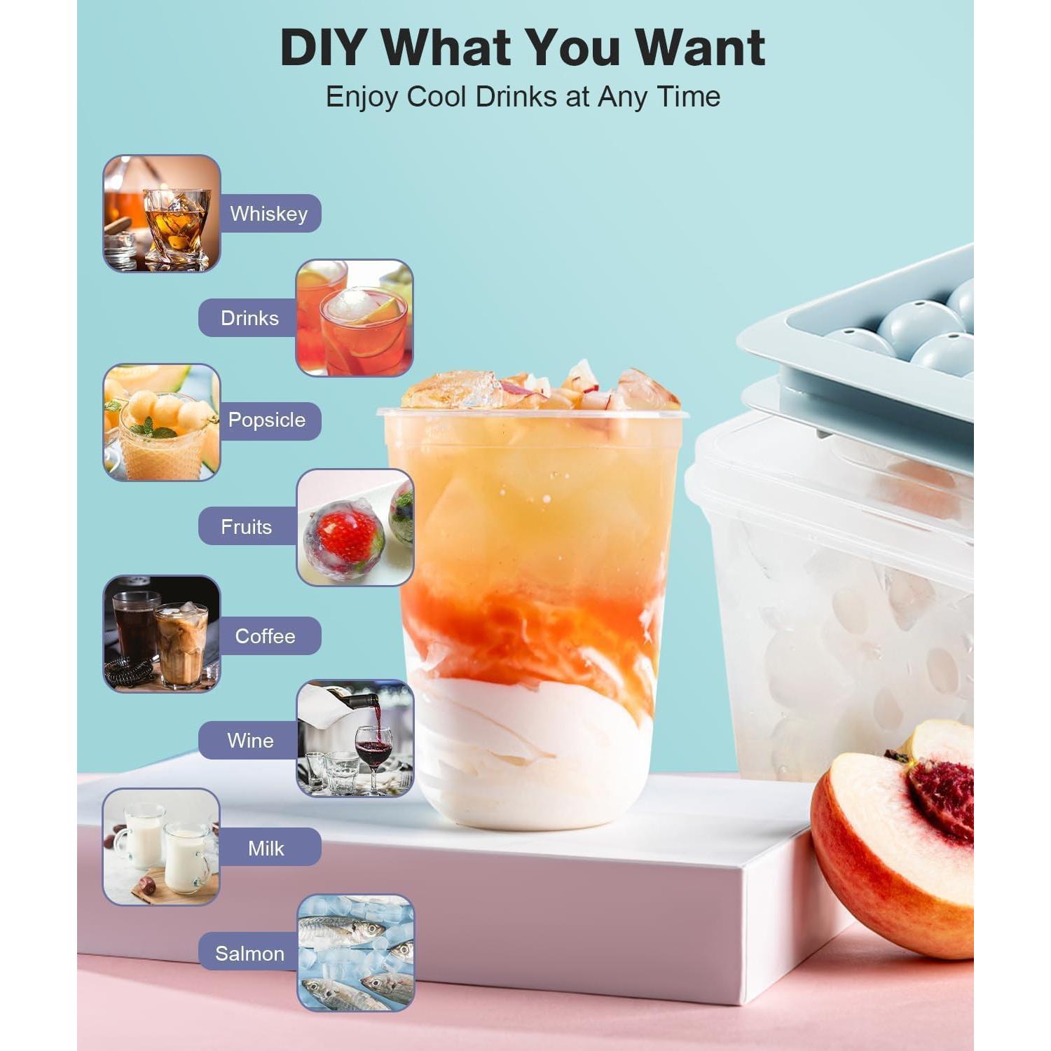 Bandeja de Hielo DclobTop Redonda 62 Bolas 3,05 cm