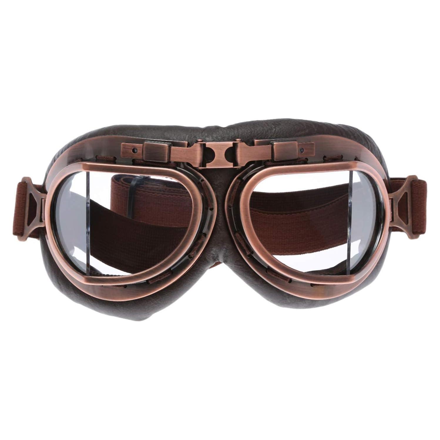 Gafas de Motocicleta MUXSAM Vintage a Prueba de Viento