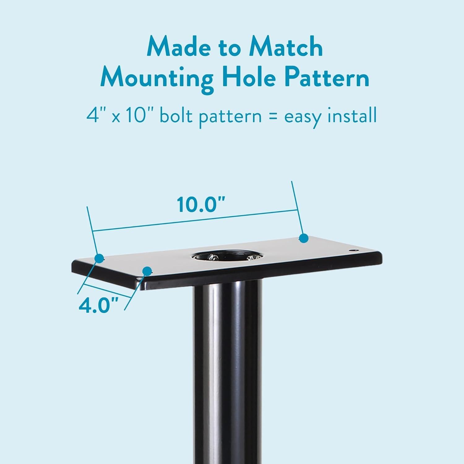 Poste de Buzón Arquitectónico 7507B Negro con Cubierta Decorativa