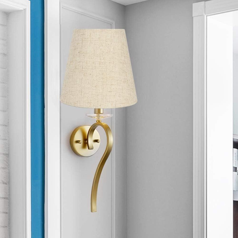 Juego de 6 Pantallas de Lámpara Clip en Kenqulio Beige 14cm