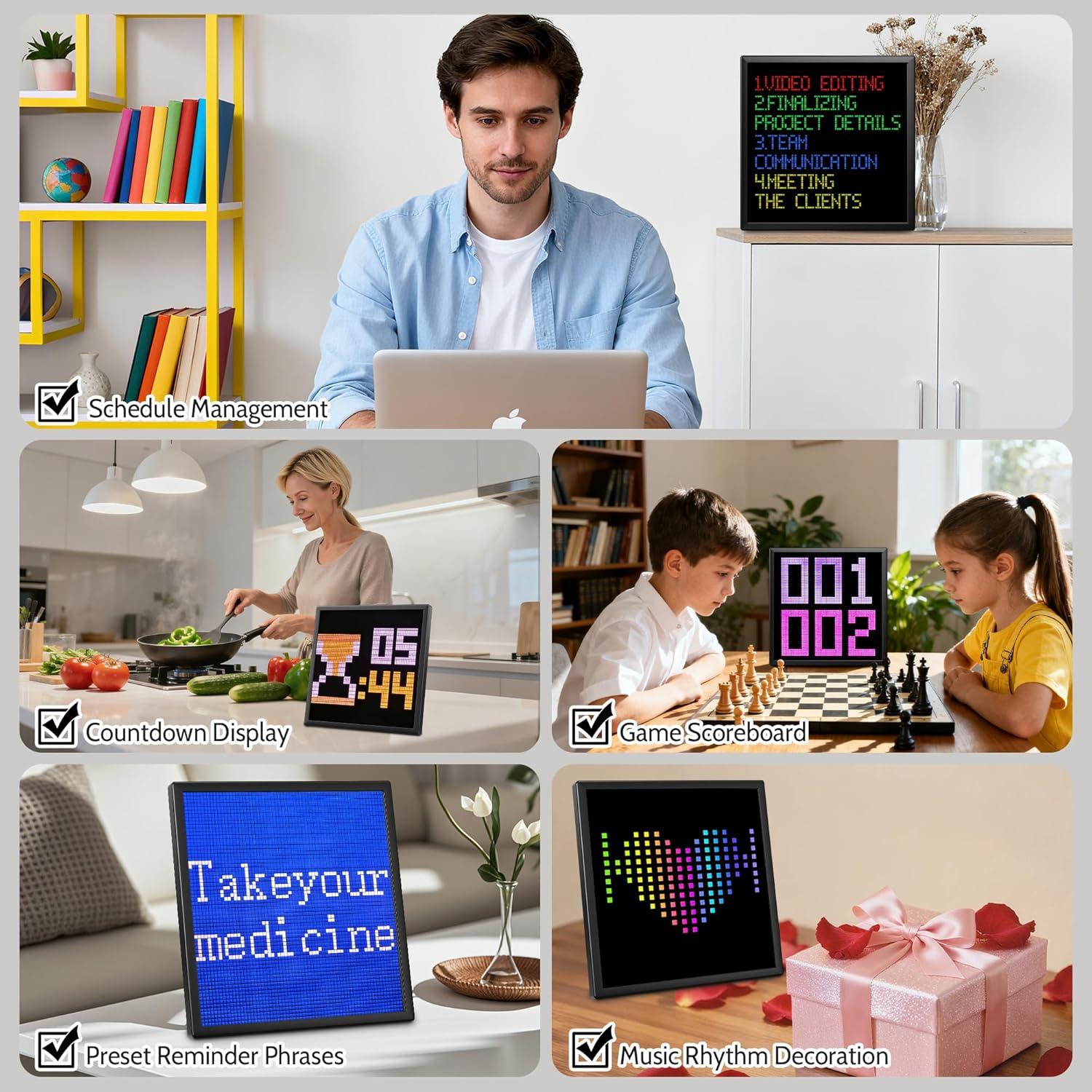 Marco Digital Programable LSYE 64x64, Pantalla Pixel 25.9 cm