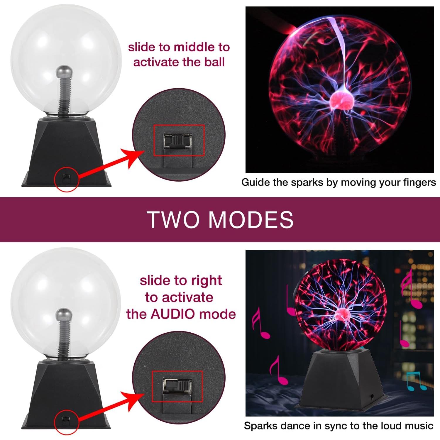Lámpara de Plasma Mágica Gresus 7 Pulgadas Interactiva