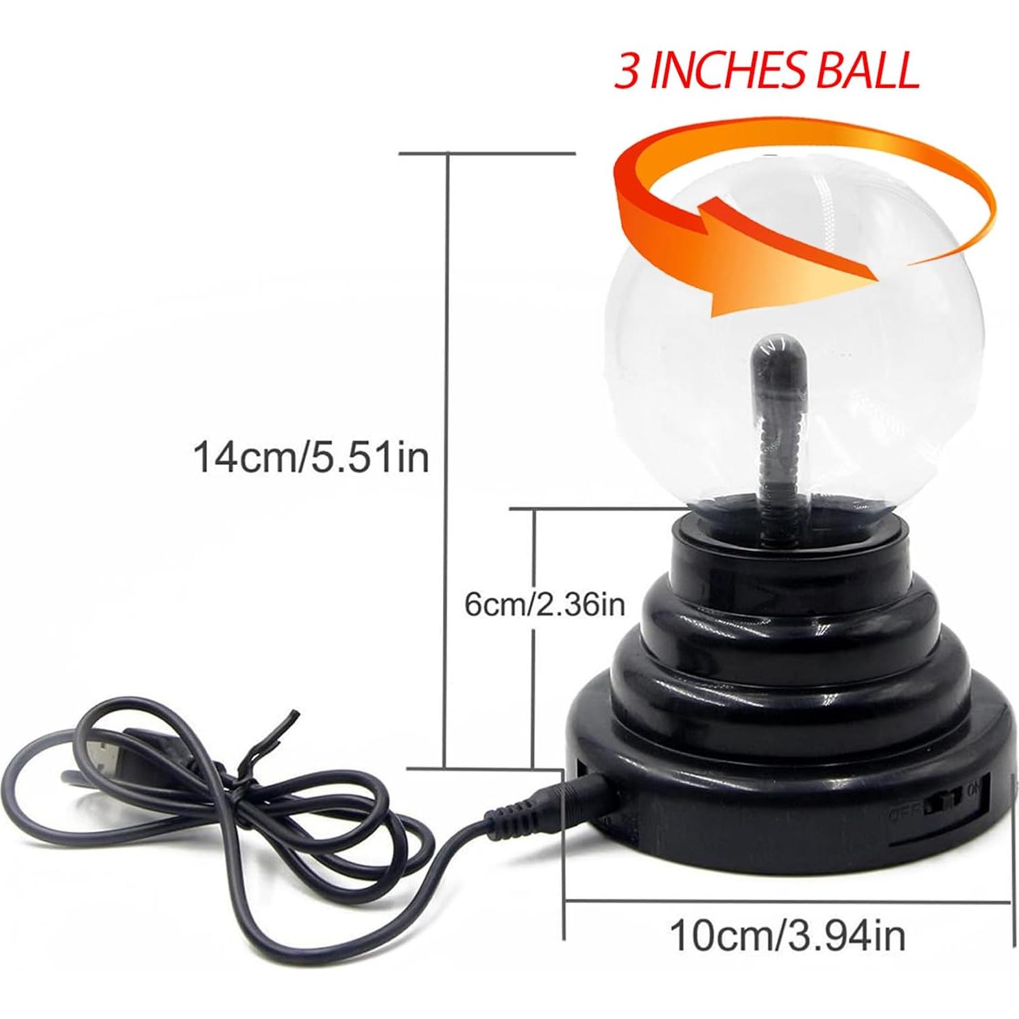 Bola de Plasma USB RioRand 15.24 cm Decorativa Táctil