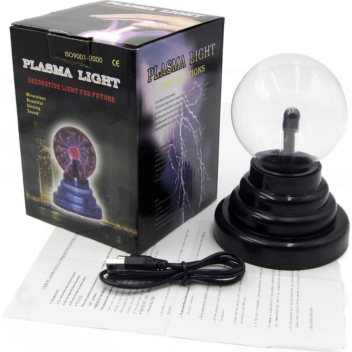 Bola de Plasma USB RioRand 15.24 cm Decorativa Táctil
