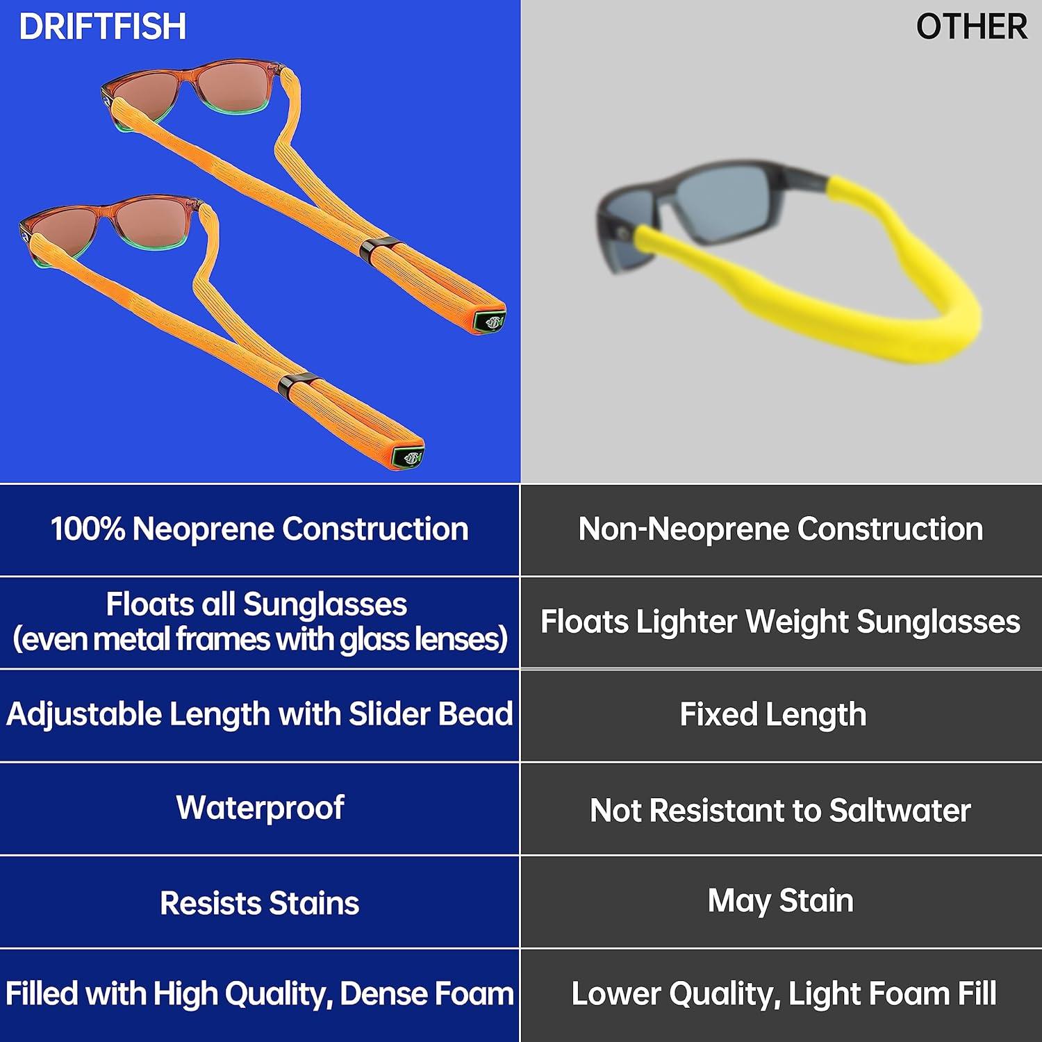 Correa Flotante DriftFish para Gafas de Sol Naranja Neón