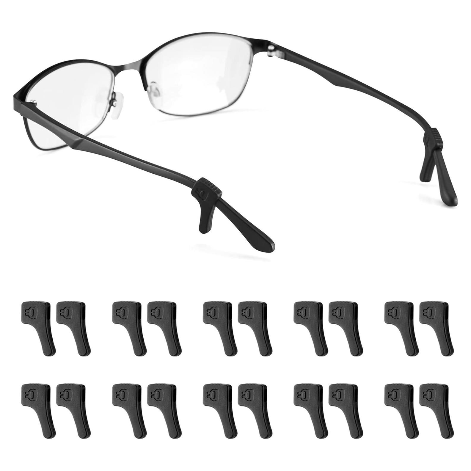 Sujetadores de Gafas Lvvfit Antideslizantes 10 Pares Negro