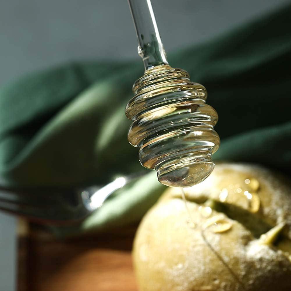 Tarro de Miel de Vidrio Lawei 300ml con Cucharón y Tapa