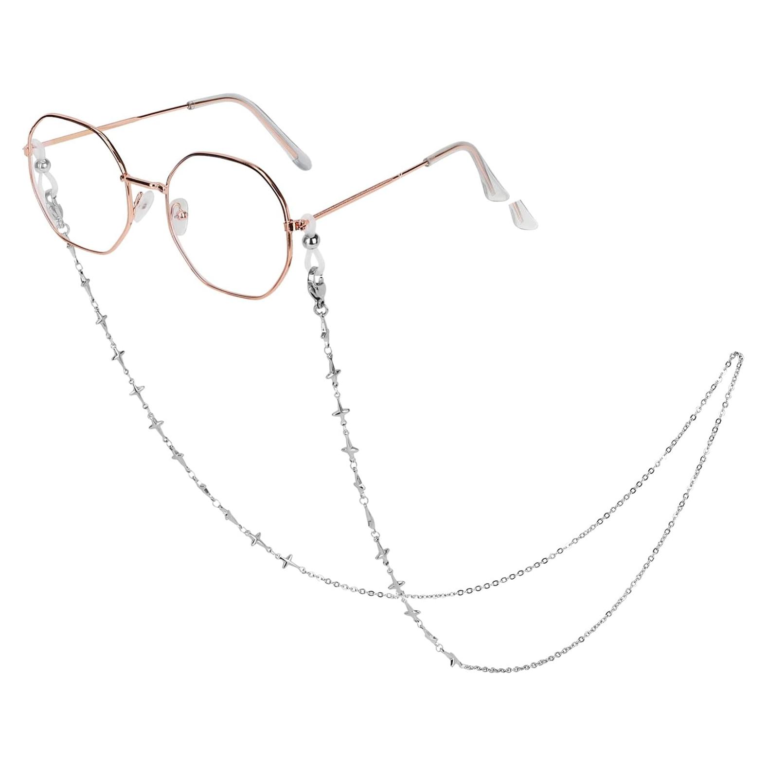 Cadena de Gafas de Acero Inoxidable Hecha a Mano 75 cm