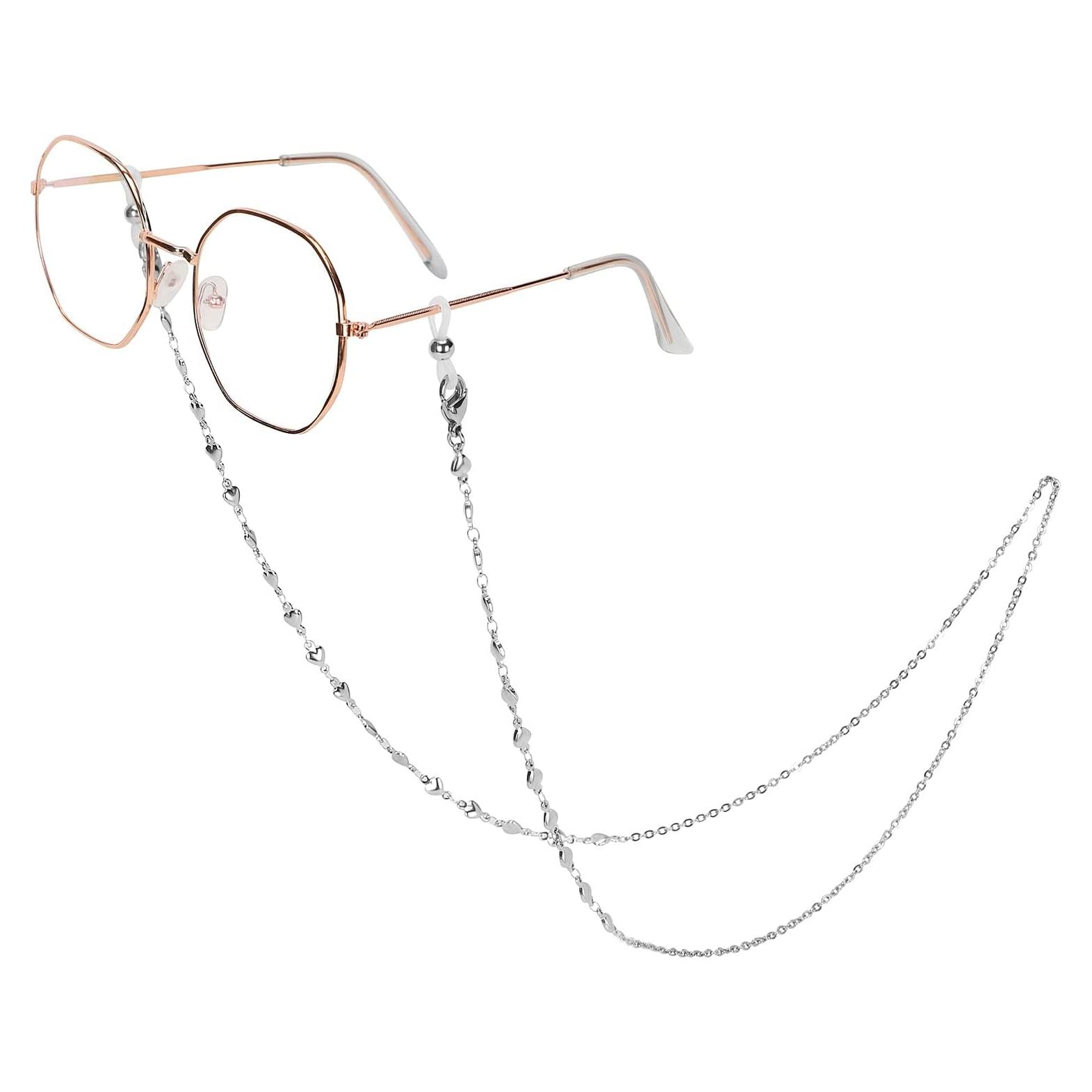 Cadena de Gafas de Acero Inoxidable Hecha a Mano 74.93 cm