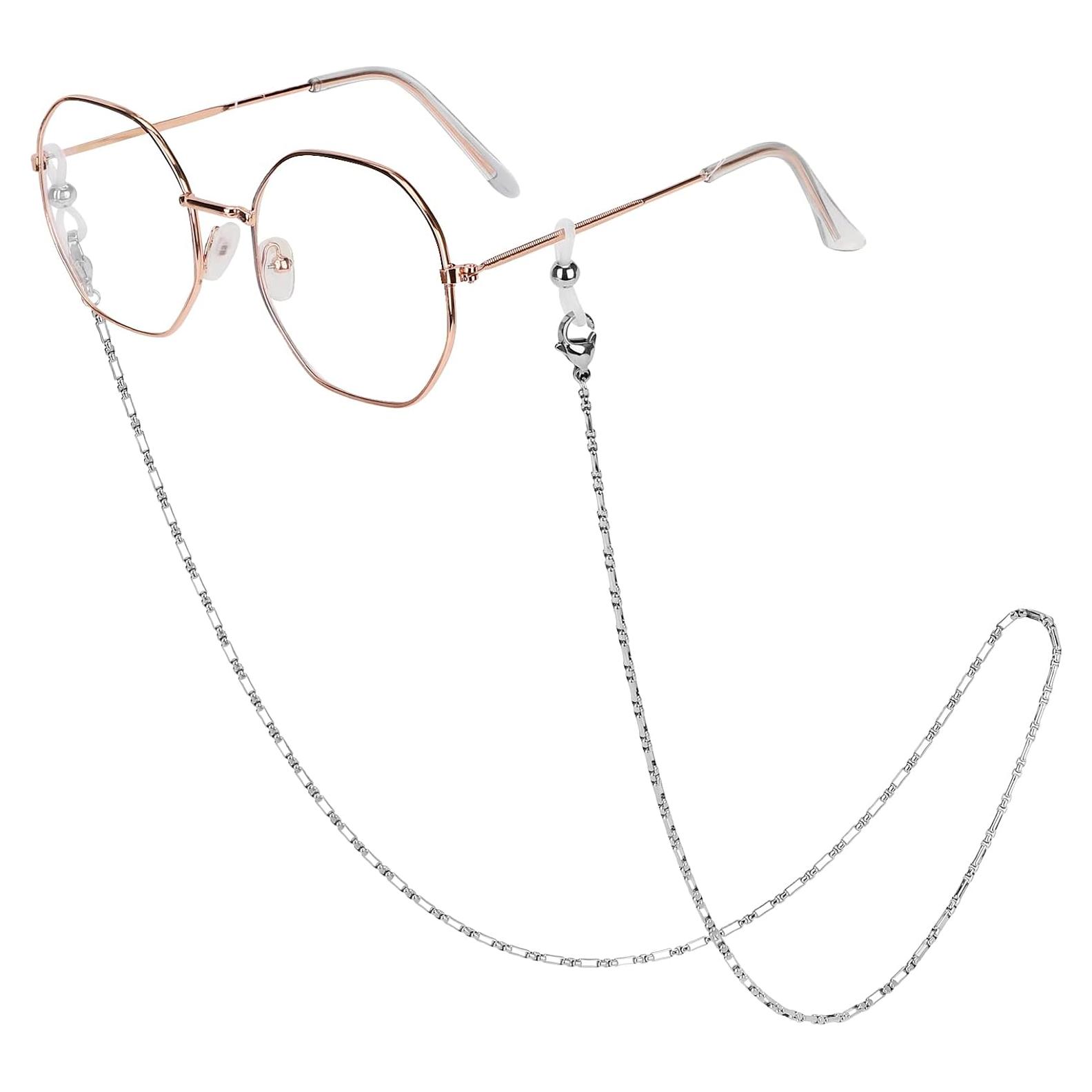 Cadena de Gafas de Acero Inoxidable Hecha a Mano 74.93 cm