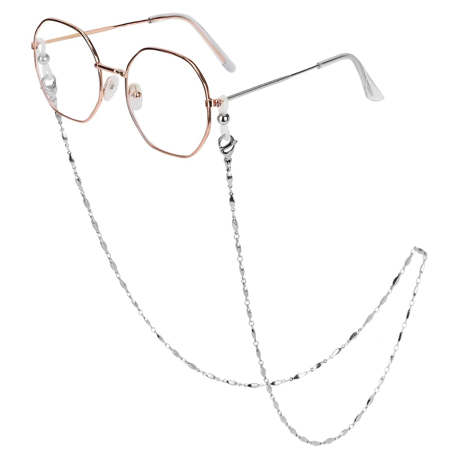 Cadena de Gafas Acero Inoxidable Hecha a Mano 75 cm