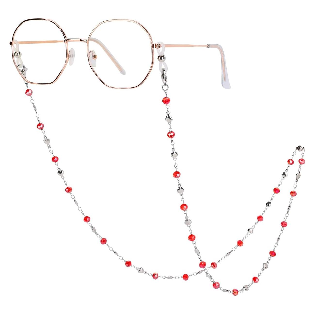 Cadena de Gafas Acero Inoxidable Hecha a Mano 74.93 cm