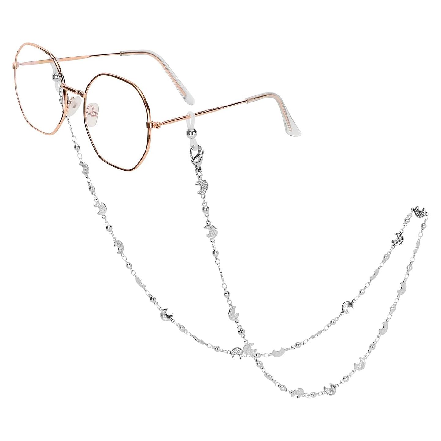 Cadena de Gafas Acero Inoxidable Hecha a Mano 74.93 cm