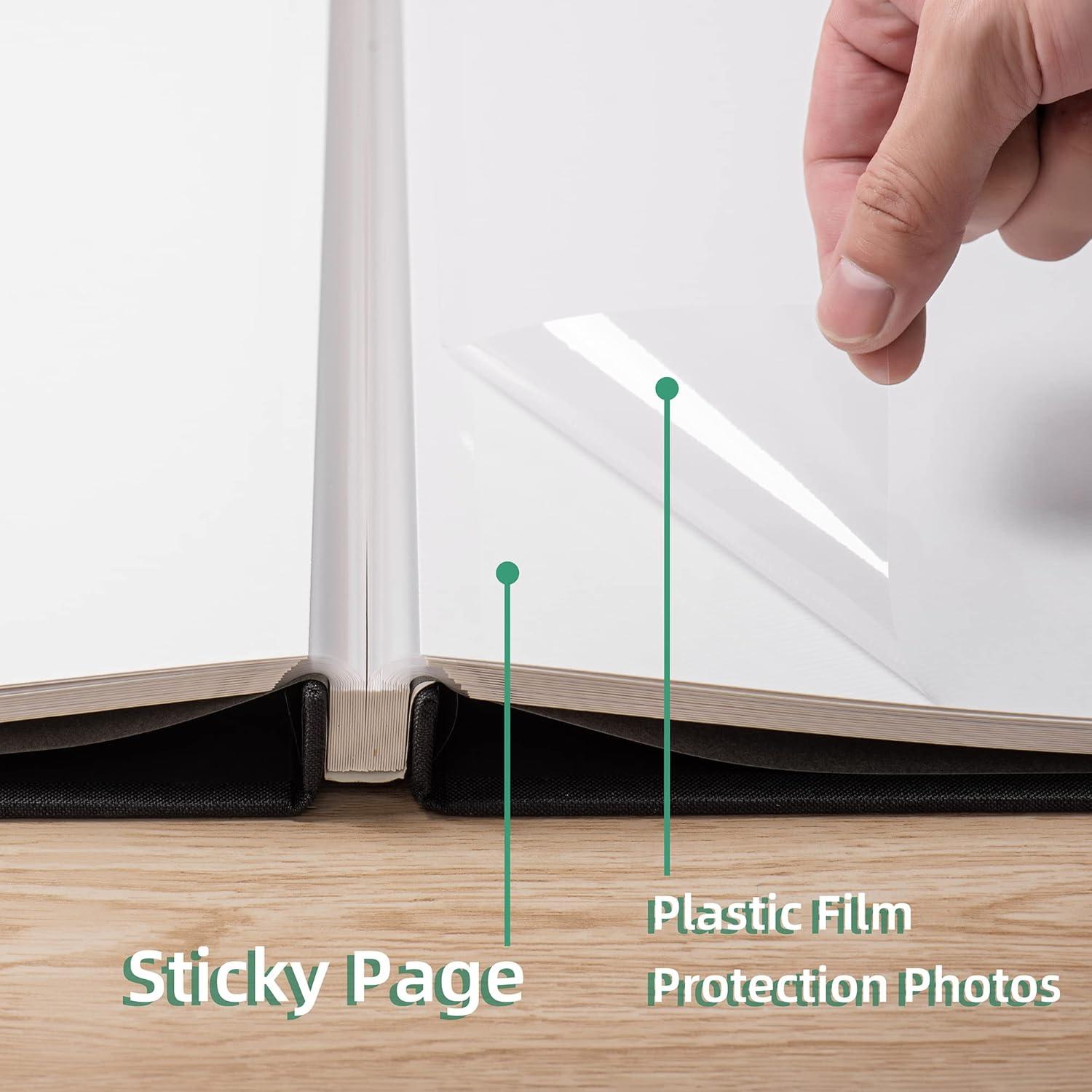 Álbum de Fotos Autoadhesivo HenPisen 40 Páginas Negro