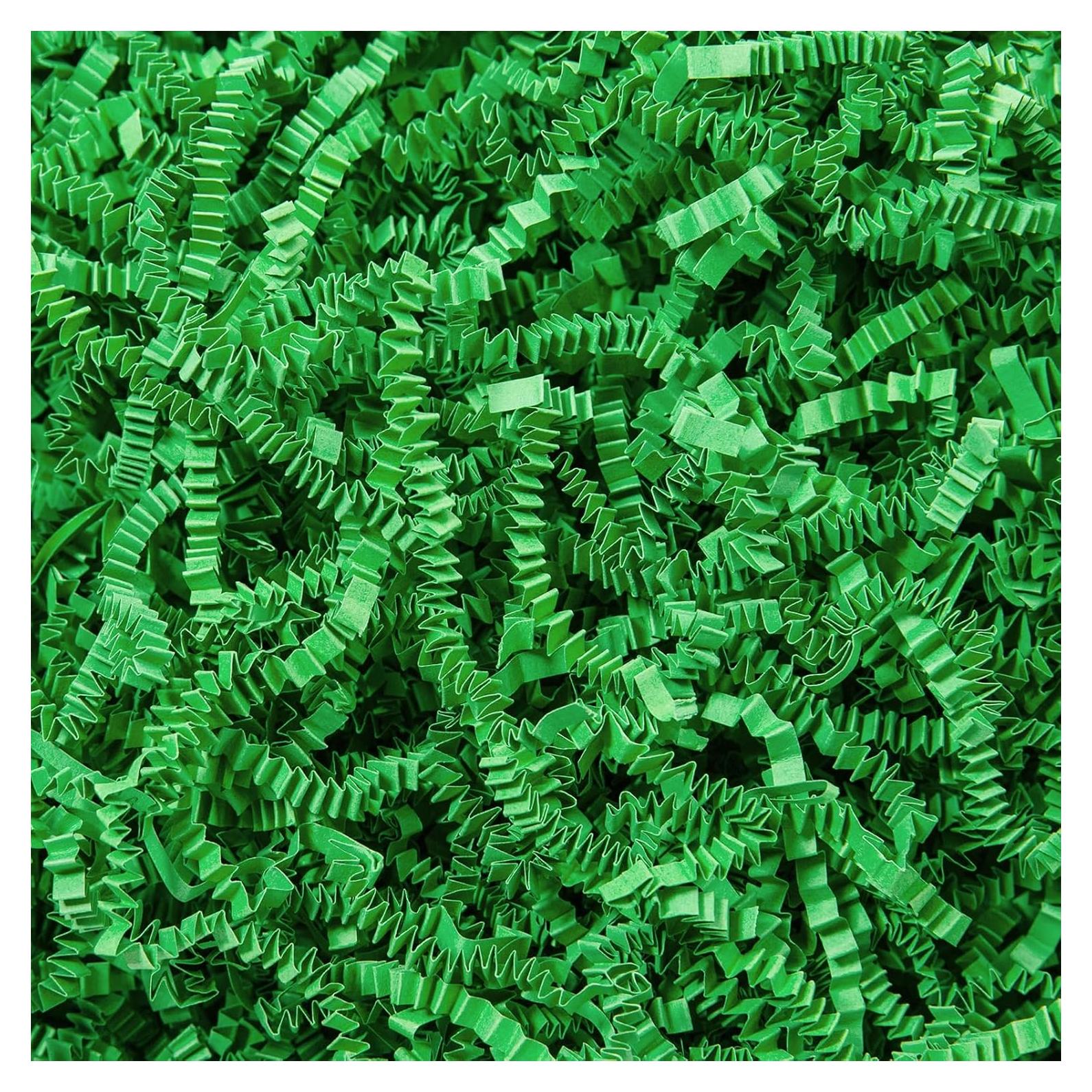 Relleno de Papel Cortado en Ondas Mefleet 0.5 LB Verde Ecológico