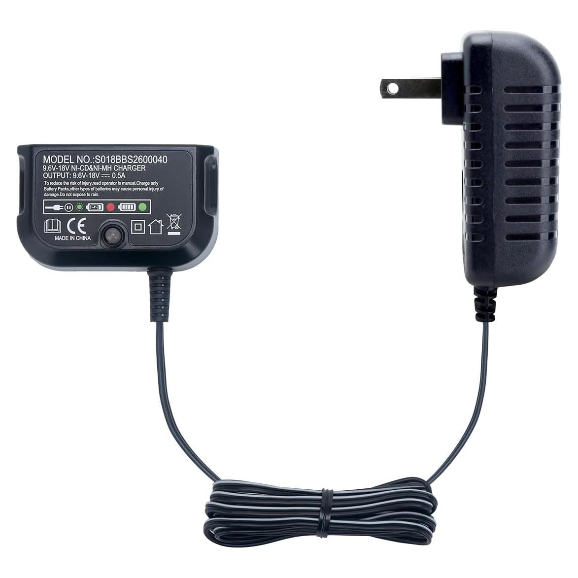 Cargador de Batería Elefly 9.6V-18V Compatible Black & Decker