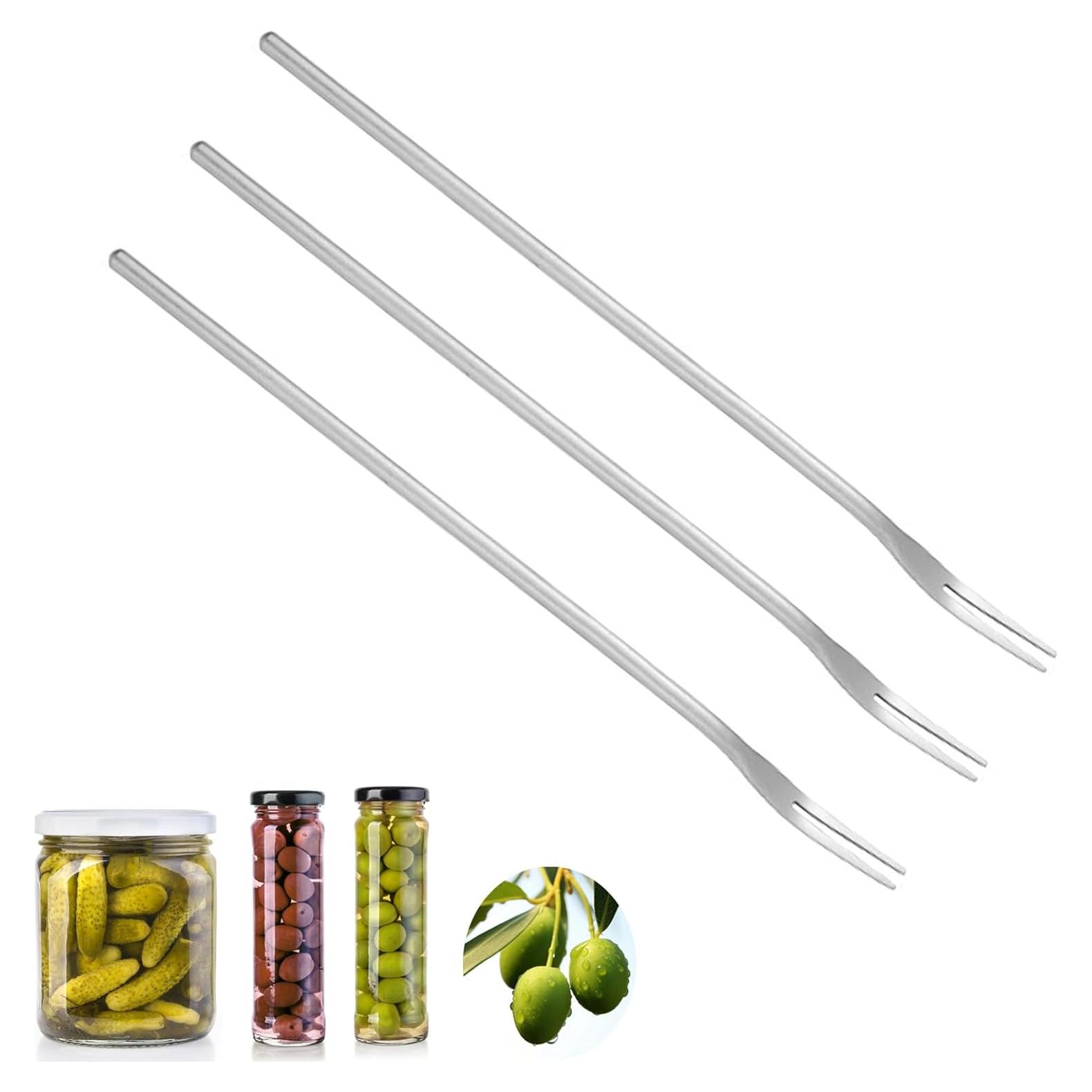 Tenedor de Acero Inoxidable Asanta 3 PCS Mango Largo 21.8 cm