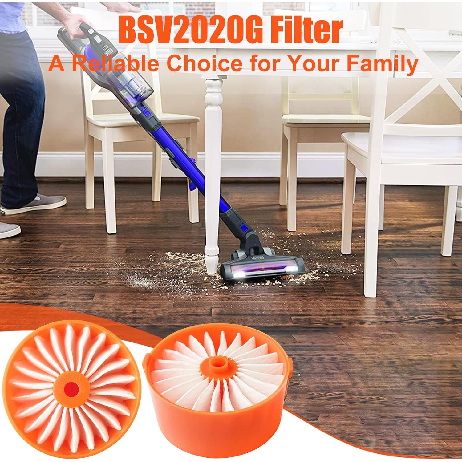 Paquete de 4 Filtros para Aspiradora Black+Decker BSV2020